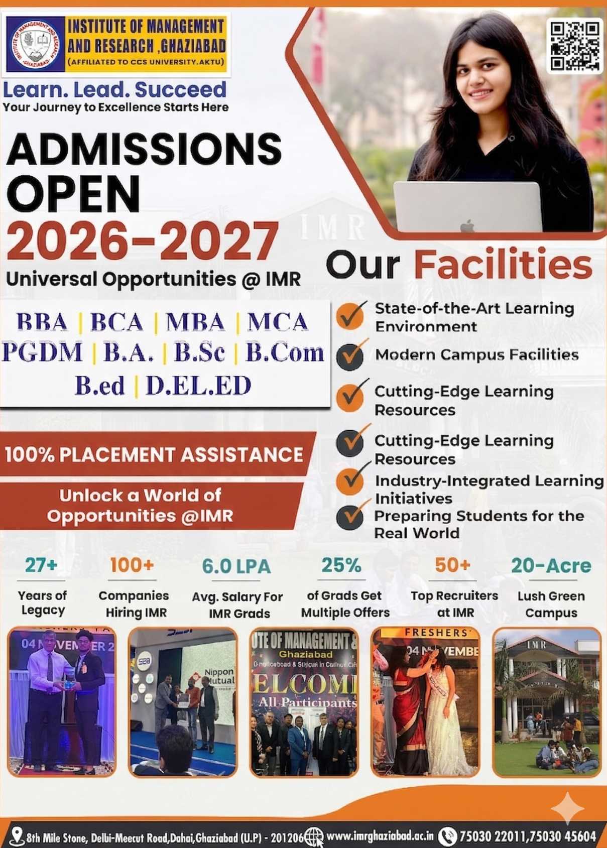 IMR Admissions Open 2026